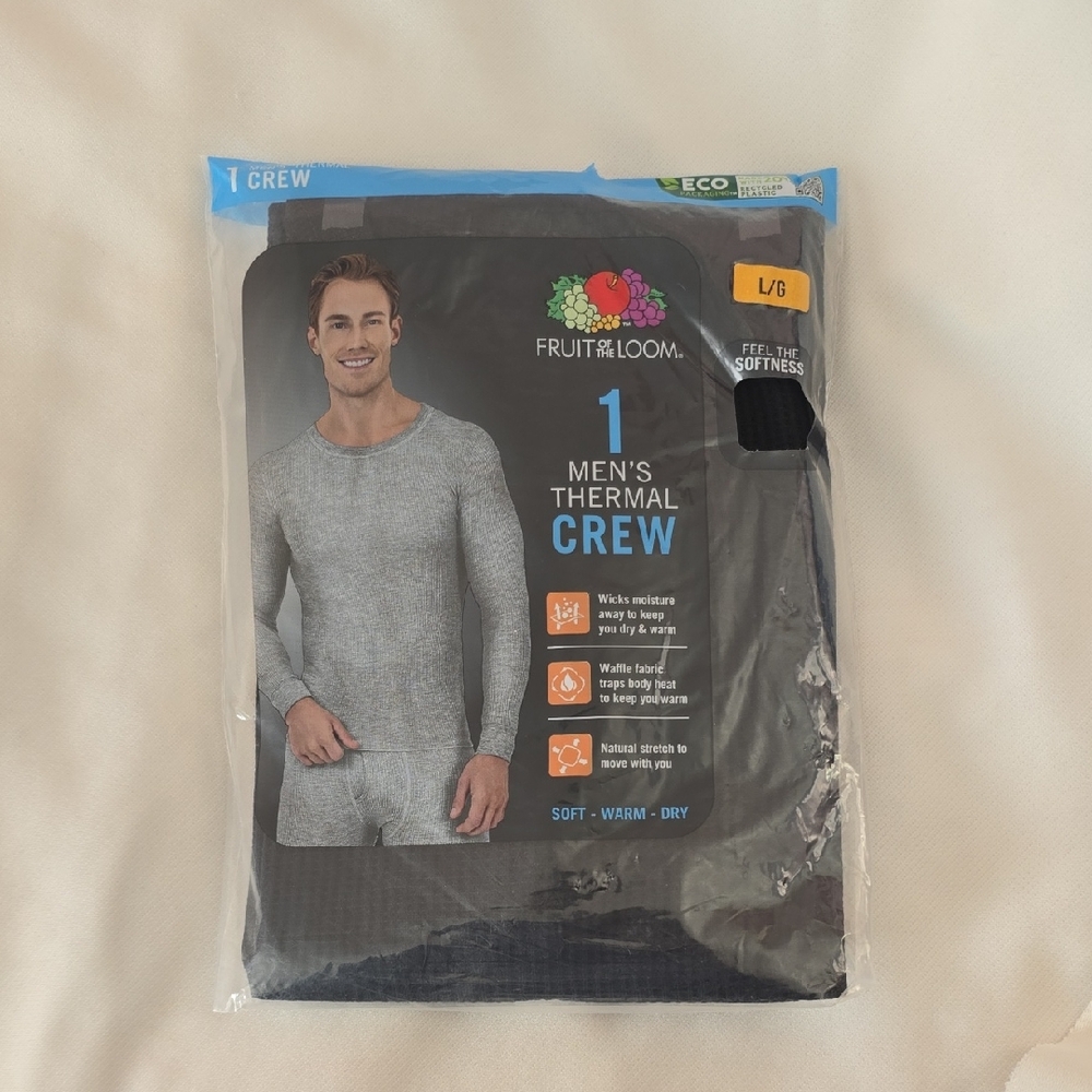 Fruit Of The Loom Men's Thermal Crew Size: L